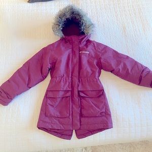 Columbia Nordic kids winter jacket 3/4 length size xs
